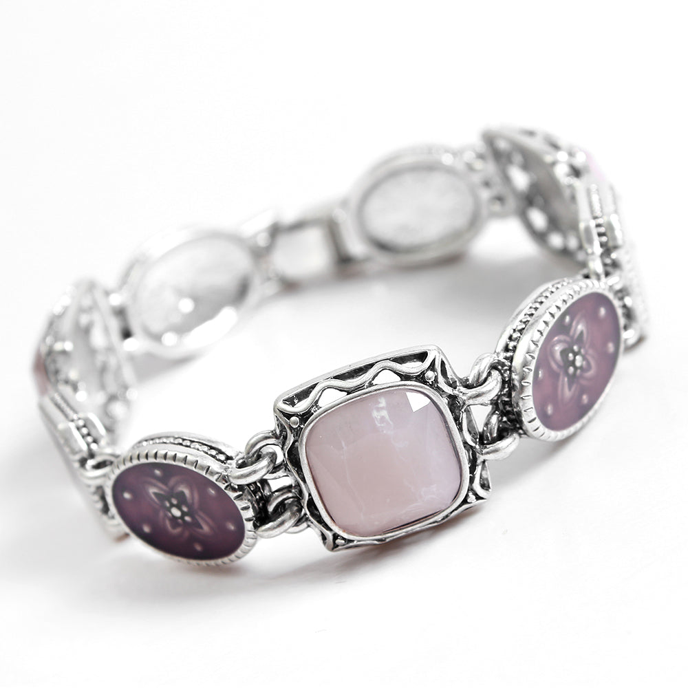 Retro Style Gem-Embedded Bracelet for Women - Unique Desig