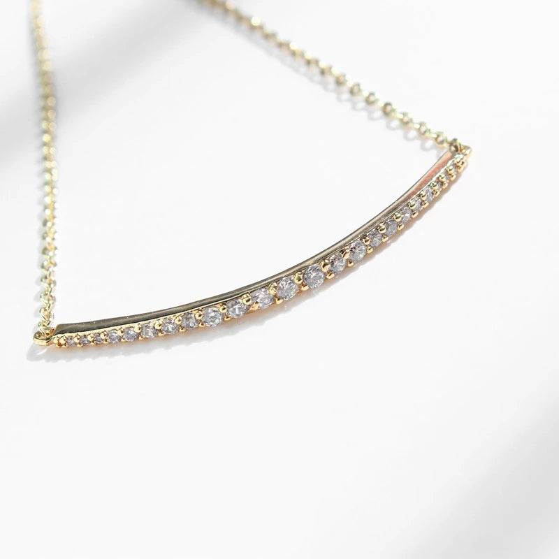 Minimalist Sparkle-Crystal -Gold -Plated