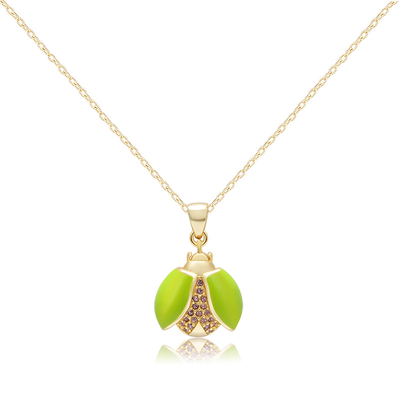 Charming Ladybug - shaped Necklace