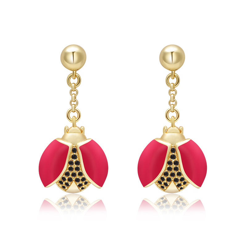 Charming Ladybug Earrings