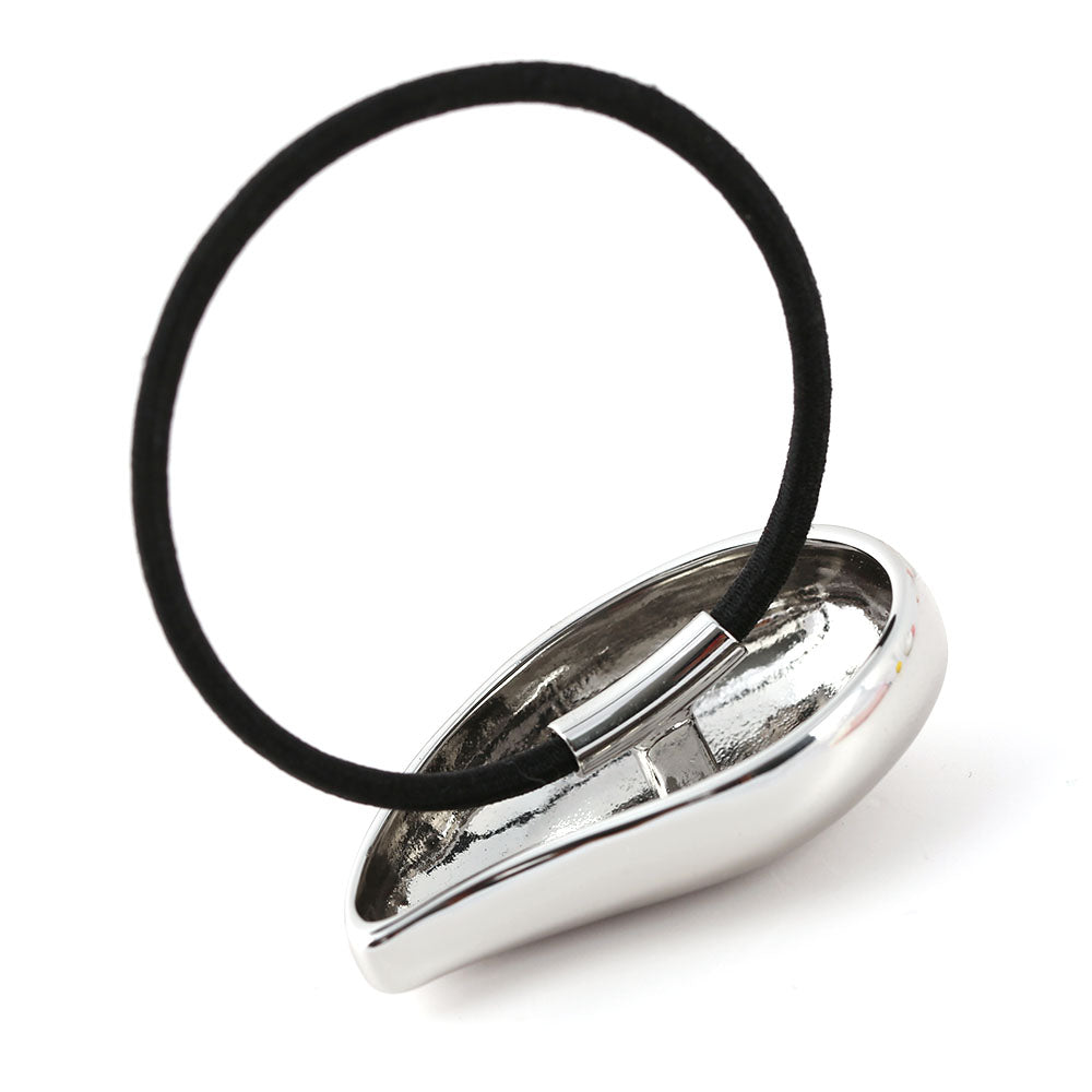 Minimalist Metal Heart Hair Tie - Chic Elastic Hair Band for Daily Styling