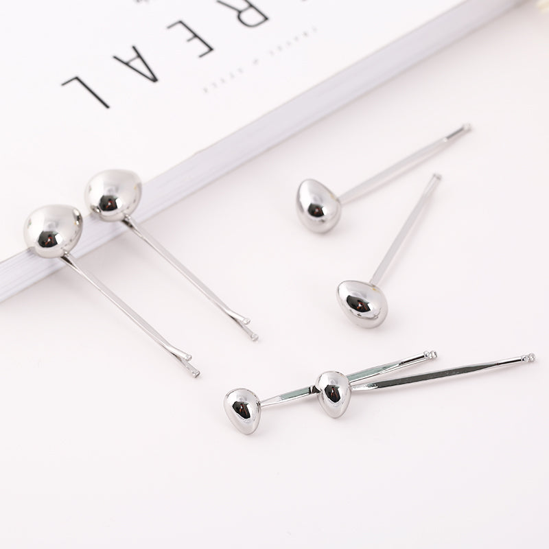 Silver Ball Hair Forks - Minimalist Hair Styling Accessories