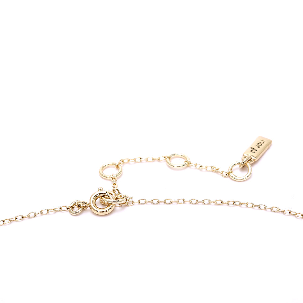 Gold/ Silver plated Toned Floral Necklace with Sparkling Crystals