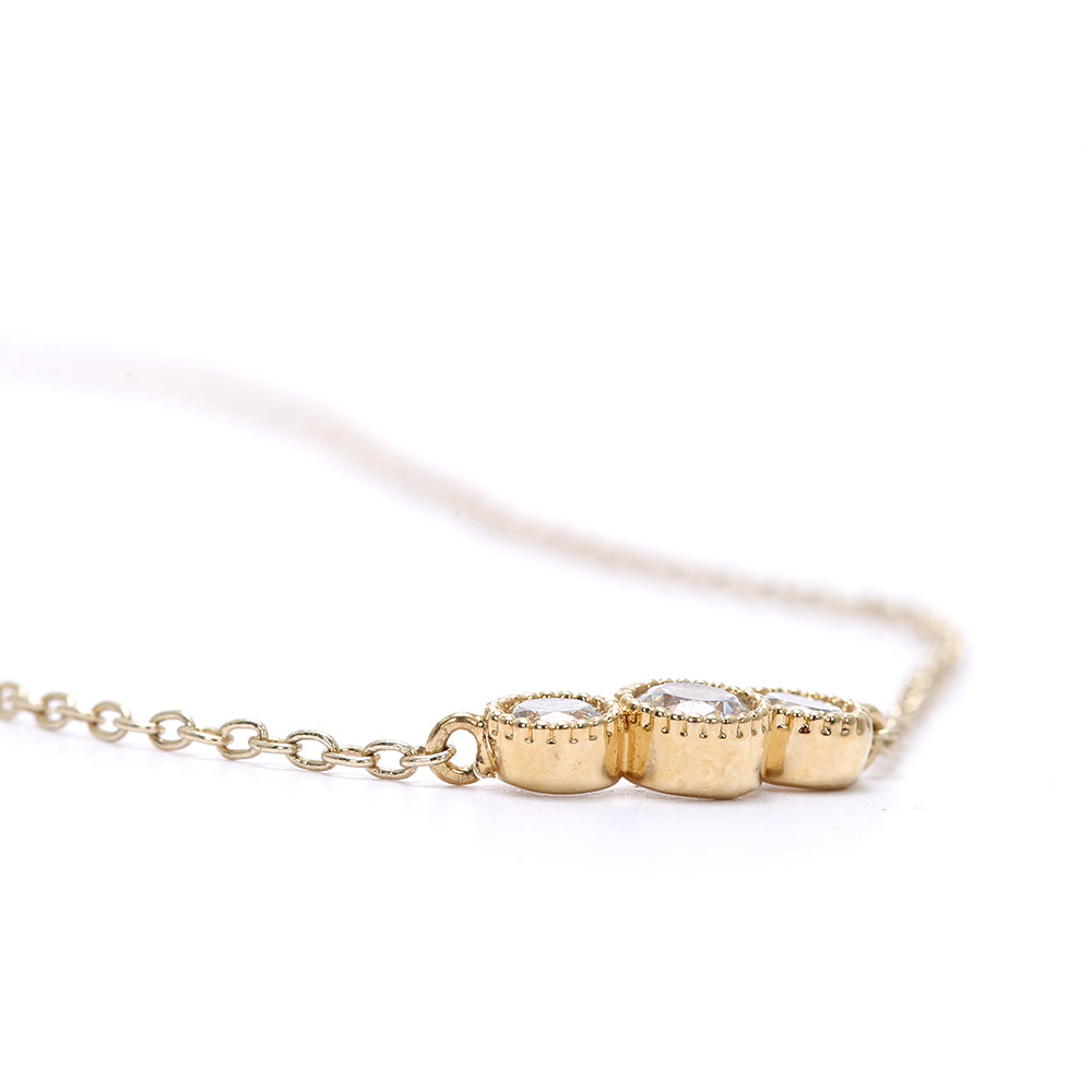 Round Cubic Zirconia Pendent Necklace