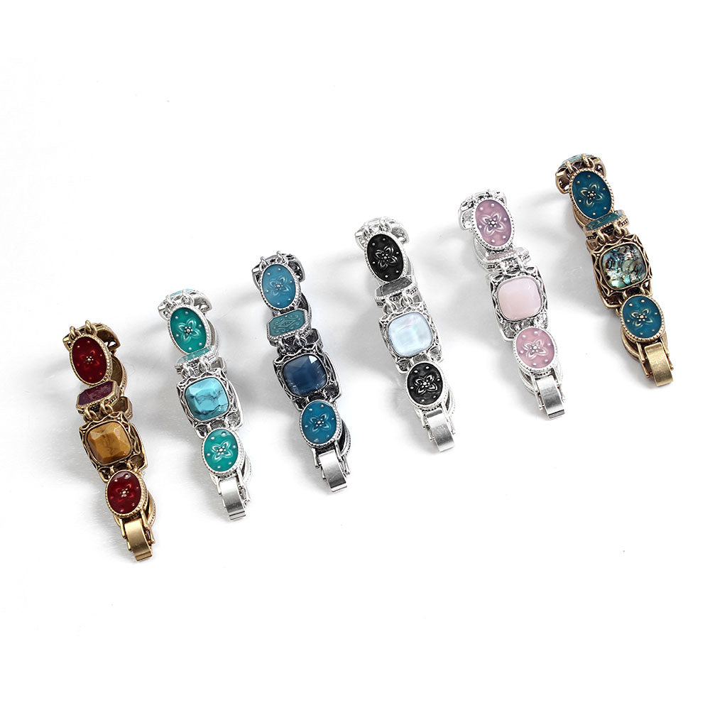 Retro Style Gem-Embedded Bracelet for Women - Unique Desig