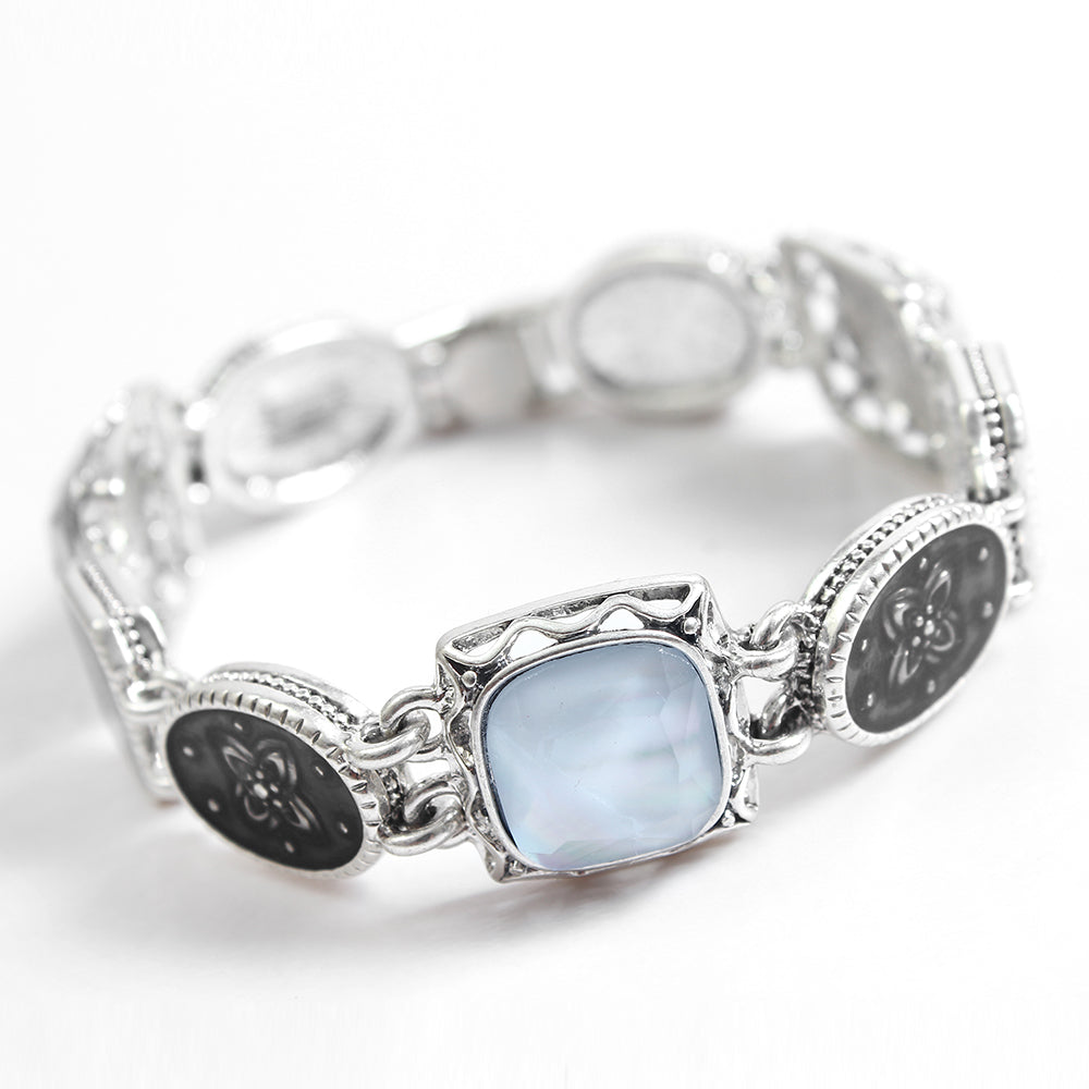 Retro Style Gem-Embedded Bracelet for Women - Unique Desig