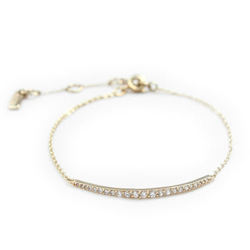 Minimalist Sparkle-Crystal -Gold -Plated