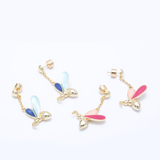 Charming Bee - shaped Earrings