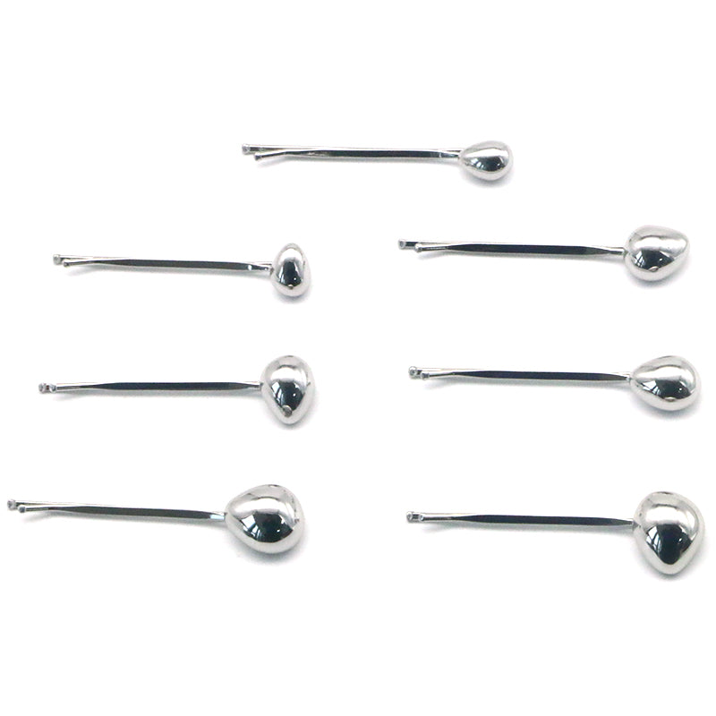 Silver Ball Hair Forks - Minimalist Hair Styling Accessories