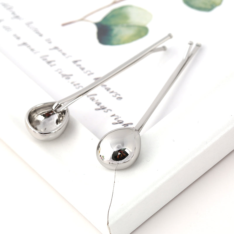 Silver Ball Hair Forks - Minimalist Hair Styling Accessories