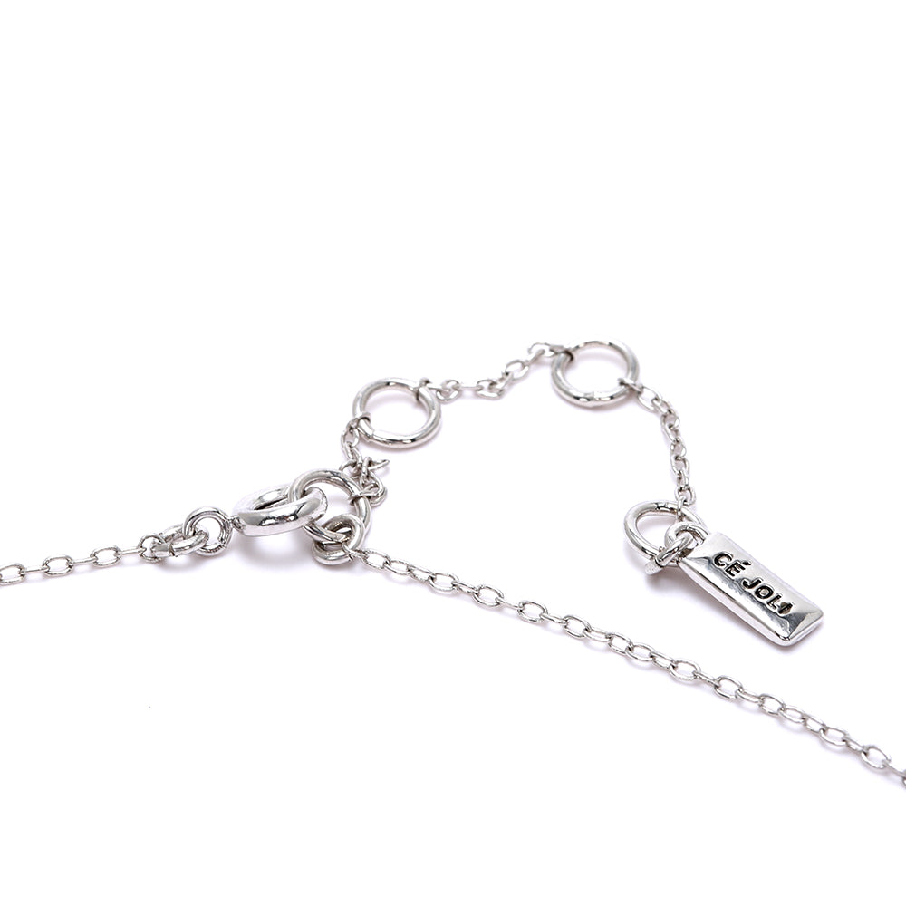 Elegant Circular  - Inlaid Silver Plated Necklace